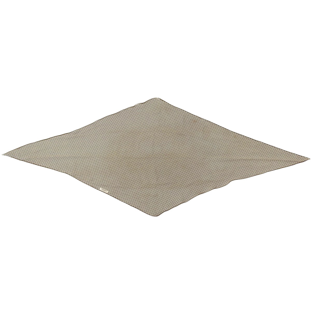 エルメス HERMES ロサンジュ スカーフ バンダナ Hロゴ柄 シルク ブラウン系 レディース  4650