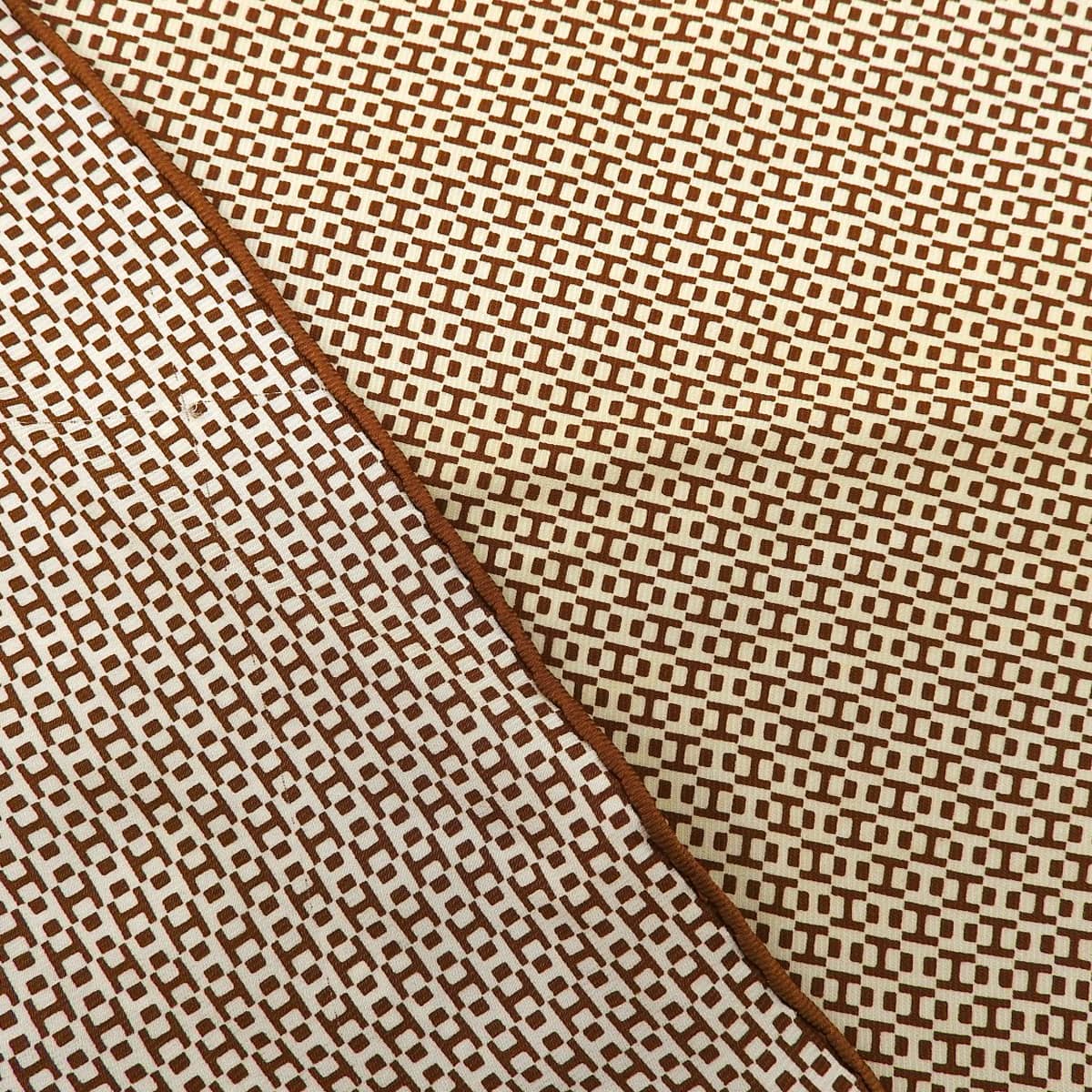 エルメス HERMES ロサンジュ スカーフ バンダナ Hロゴ柄 シルク ブラウン系 レディース  4650