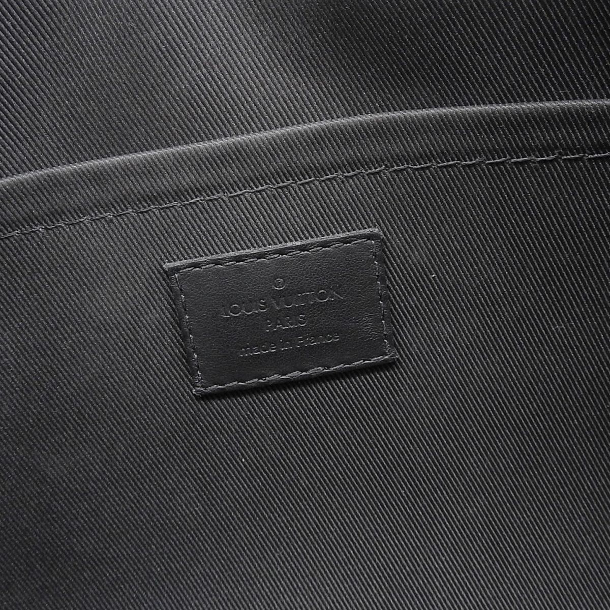 ルイヴィトン LOUIS VUITTON シティ・キーポル ショルダーバッグ グレインカーフレザー ブラック メンズ M59255 4155