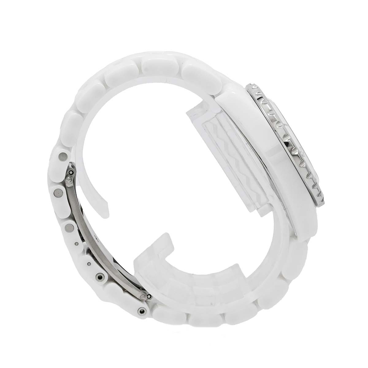 シャネル CHANEL J12 ホワイトセラミック ダイヤ12P H1628 クォーツ レディース 33ｍｍ 腕時計 H1628 3546