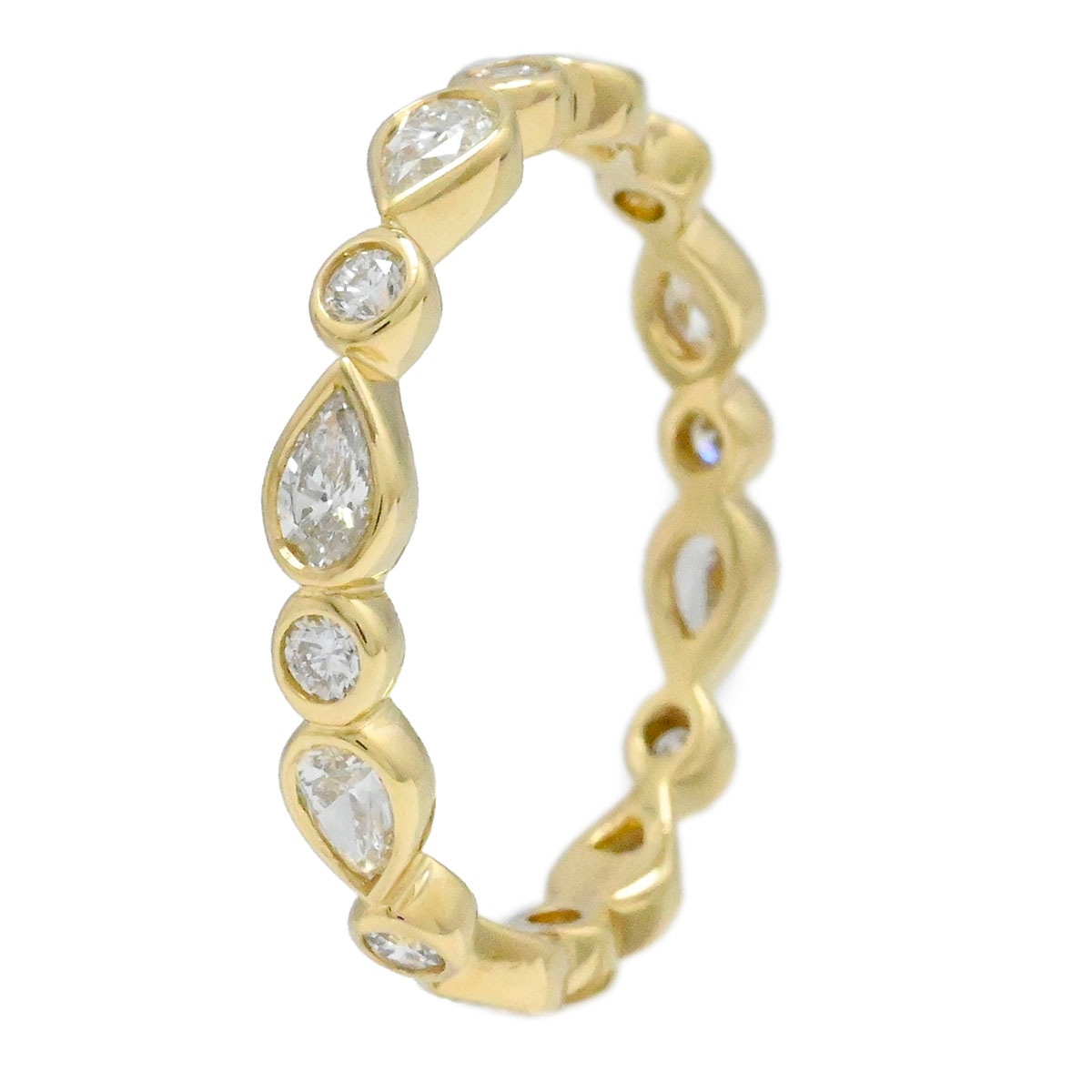 デビアス DeBeers  750YG K18YG イエローゴールド ダイヤモンドリング サイズ10.5号 レディース  3836