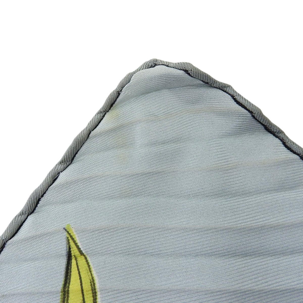 エルメス HERMES プリーツスカーフ CHANTILLY 競馬場 シルク ブルー系 レディース  4651