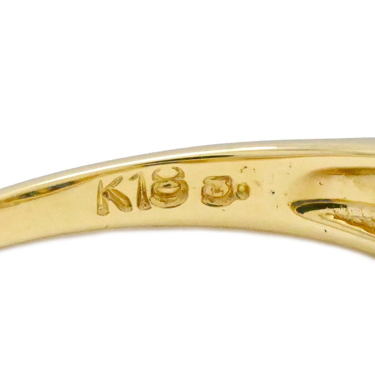 ミキモト MIKIMOTO K18YG イエローゴールド ダイヤ0.20ct サファイア0.80ct リング サイズ12号 レディース  3927