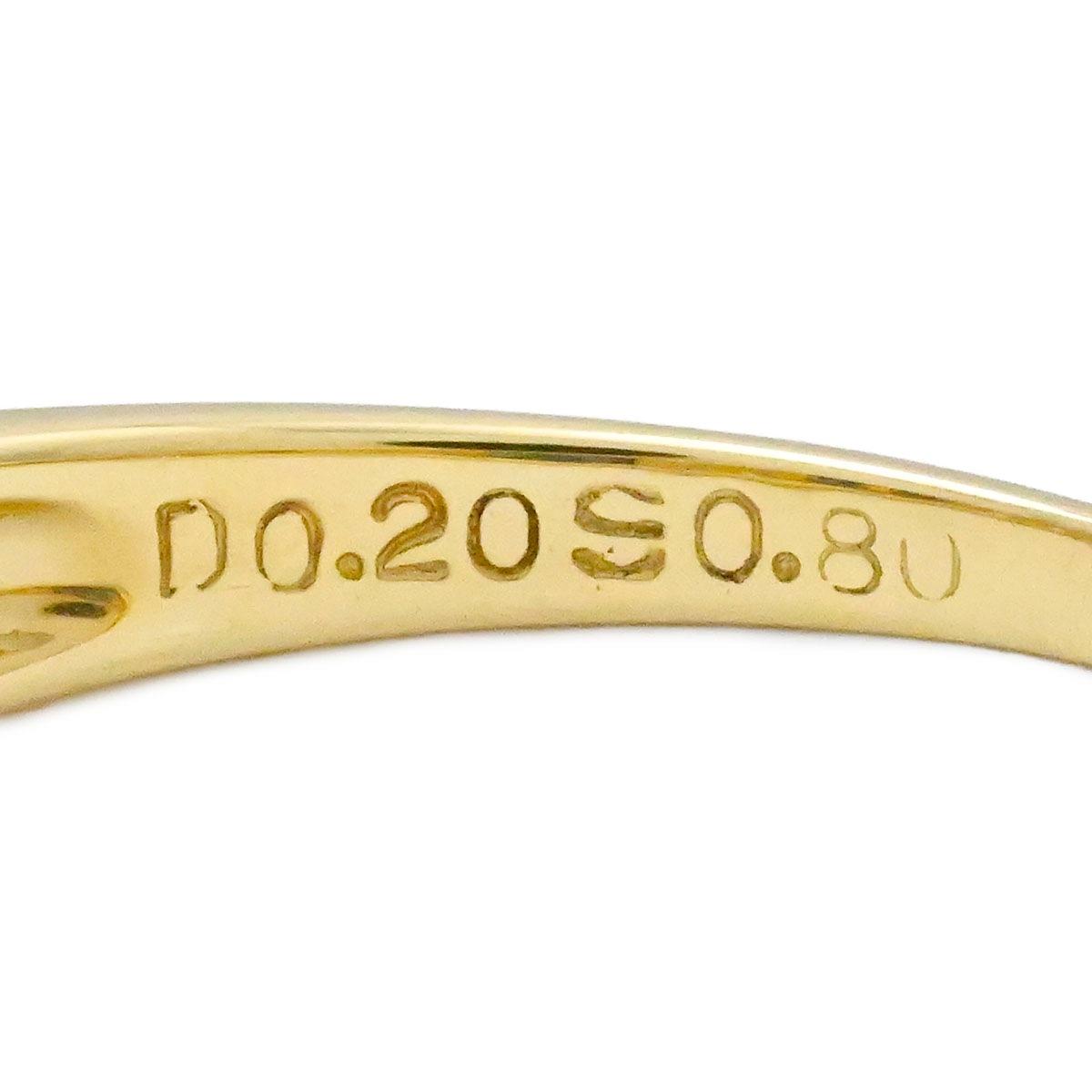 ミキモト MIKIMOTO K18YG イエローゴールド ダイヤ0.20ct サファイア0.80ct リング サイズ12号 レディース  3927