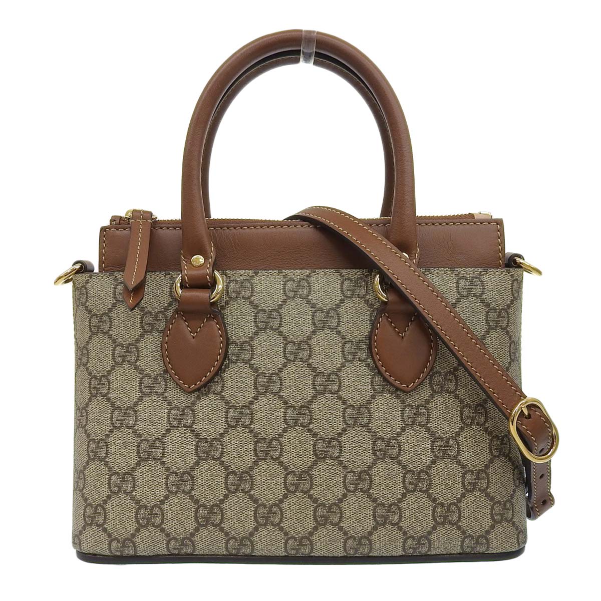 GUCCI グッチ　シマ　ブラウン GGレザー ショルダーバッグ 保存袋付き GUCCI グッチ シマ ブラウン GGレザー ショルダーバッグ 保存袋付き