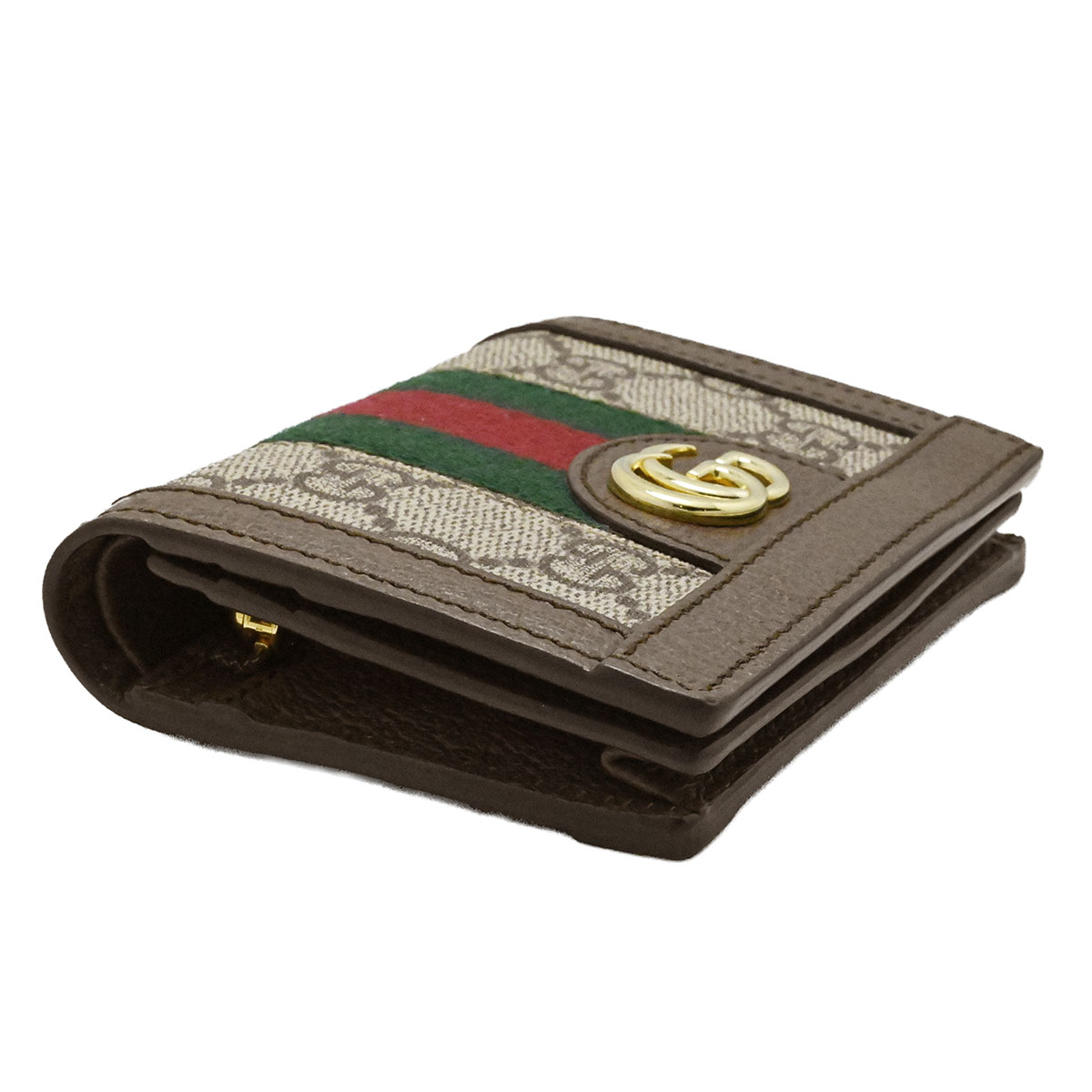 グッチ GUCCI GGスプリーム オフィディア 二つ折り財布 シェリーライン コンパクトウオレットレディース  3978