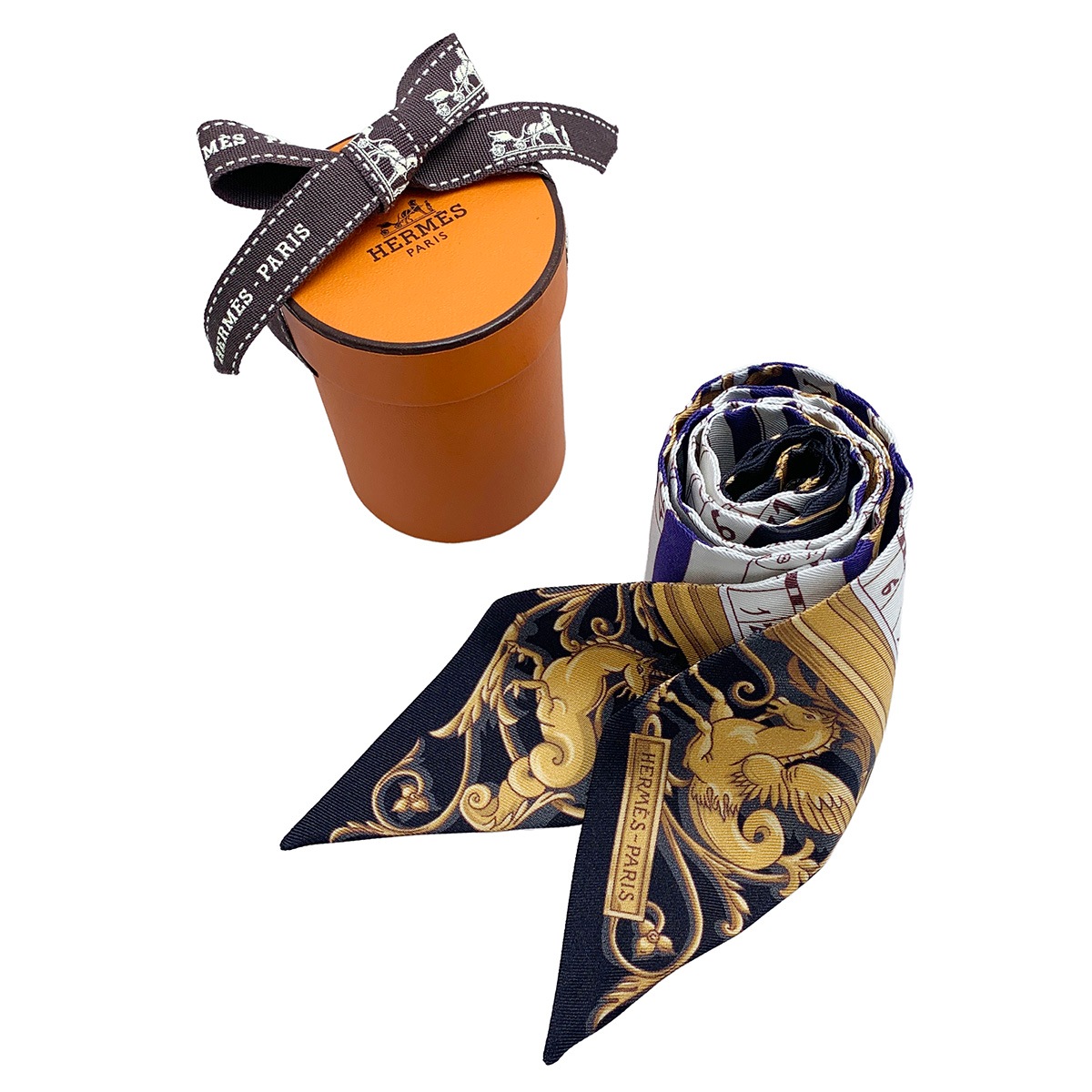 HERMÈS-PARIS シルクスカーフ　エルメス エルメス HERMES エルメス HERMES ツイリー TWILLY ASTROLO 占星術