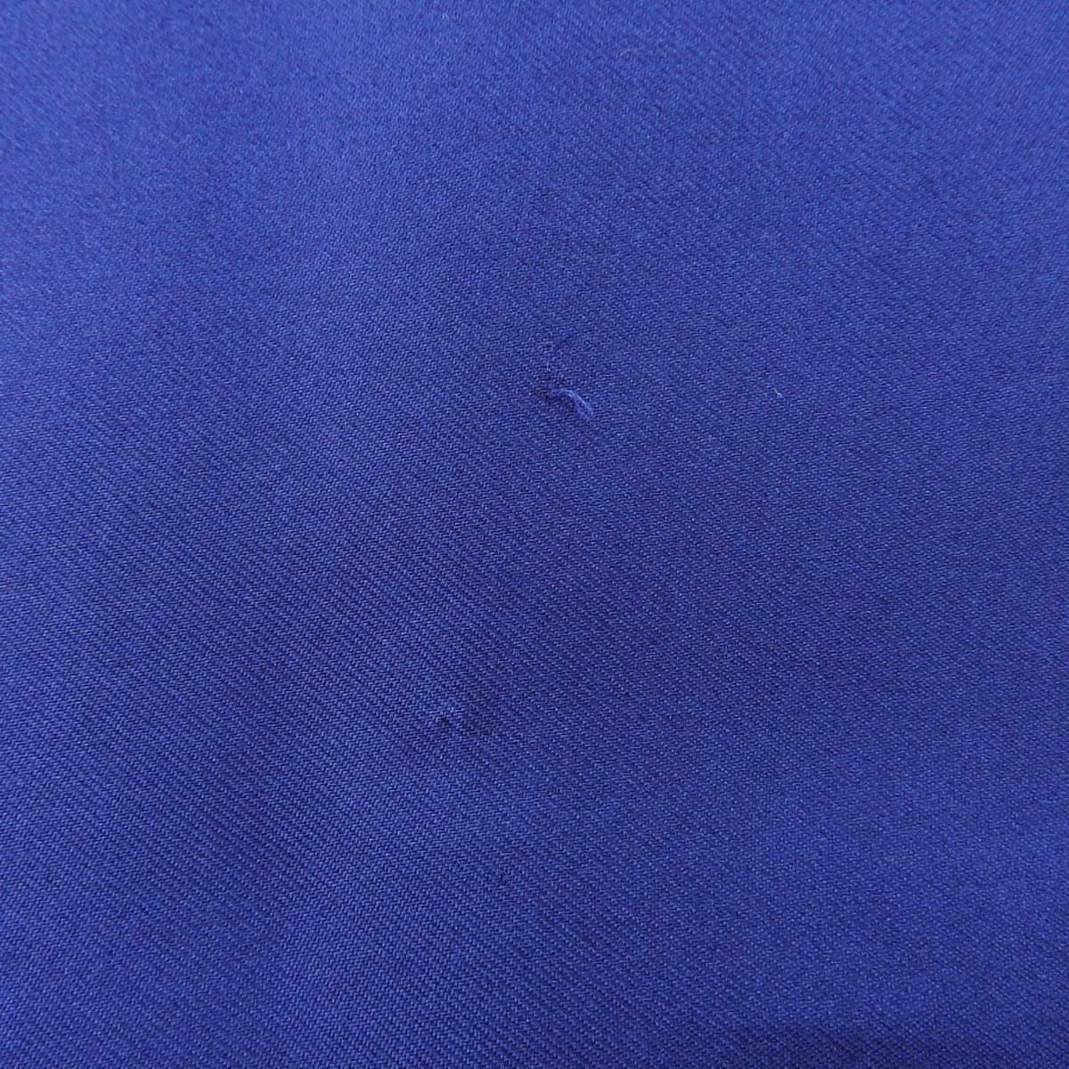 エルメス HERMES スカーフ ストール ショール フリンジ シルク ブルー メンズ  4654