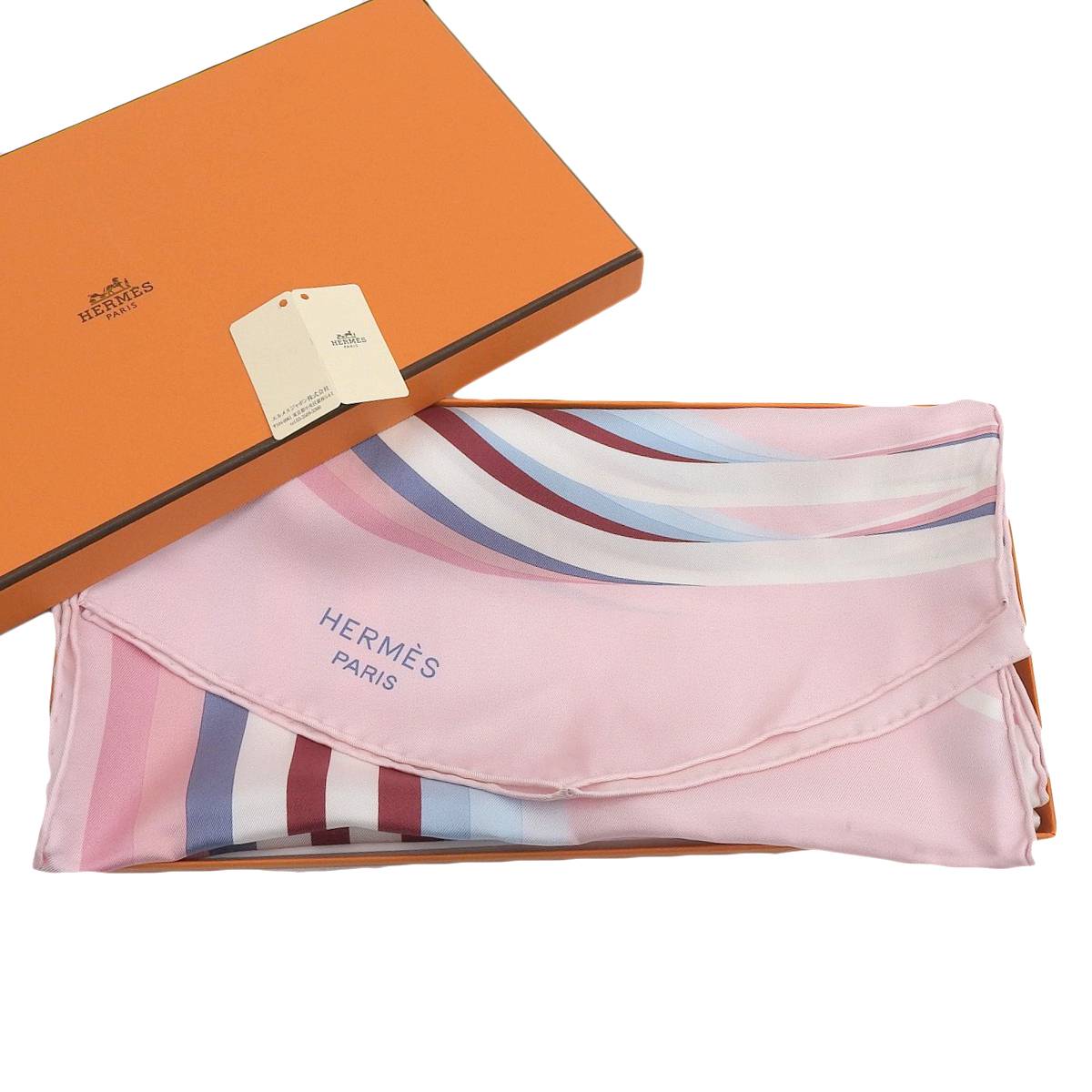 エルメス HERMES ブリッド ドゥ ガラ シャドー スカーフ シルク ピンク系 レディース 4235