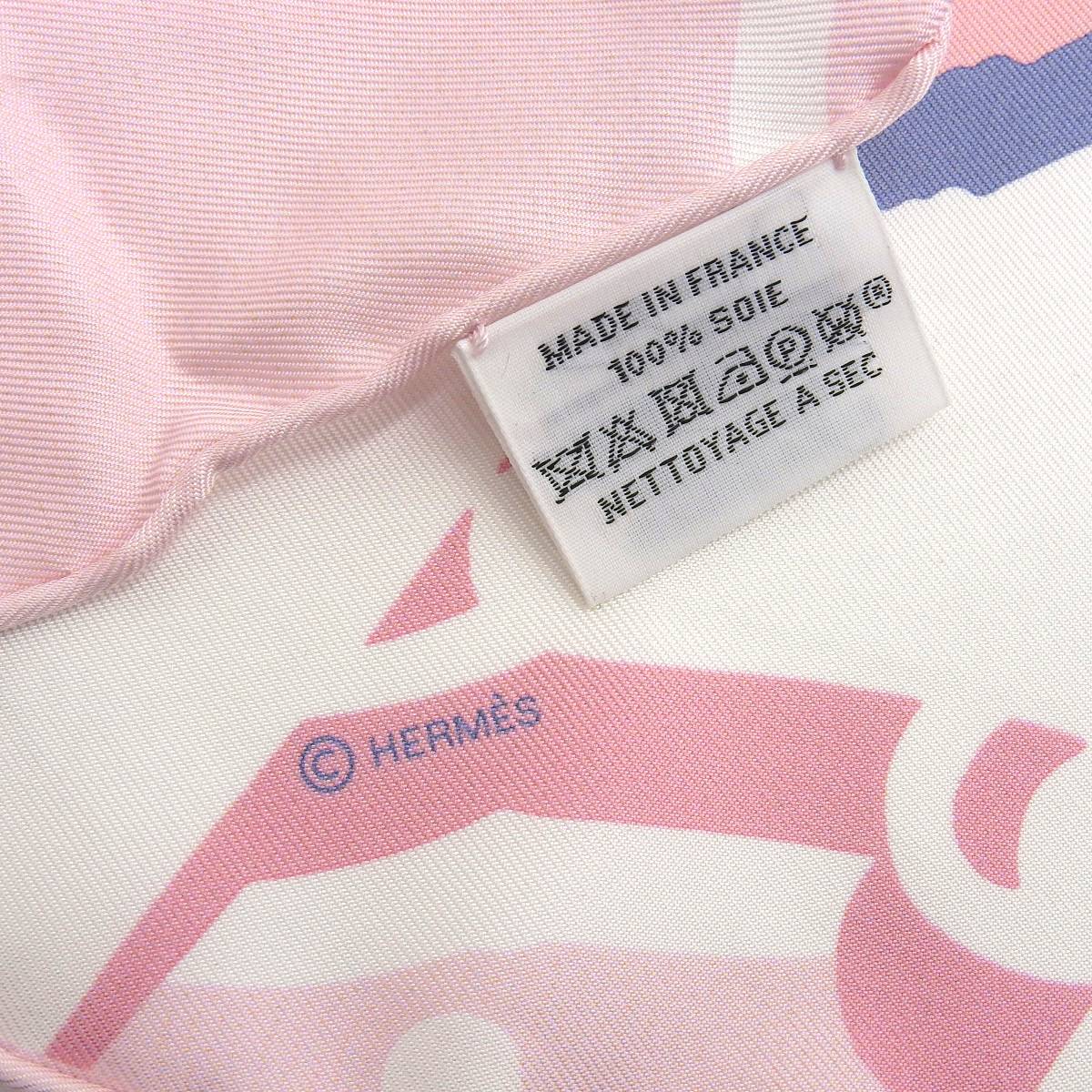 エルメス HERMES ブリッド ドゥ ガラ シャドー スカーフ シルク ピンク系 レディース 4235