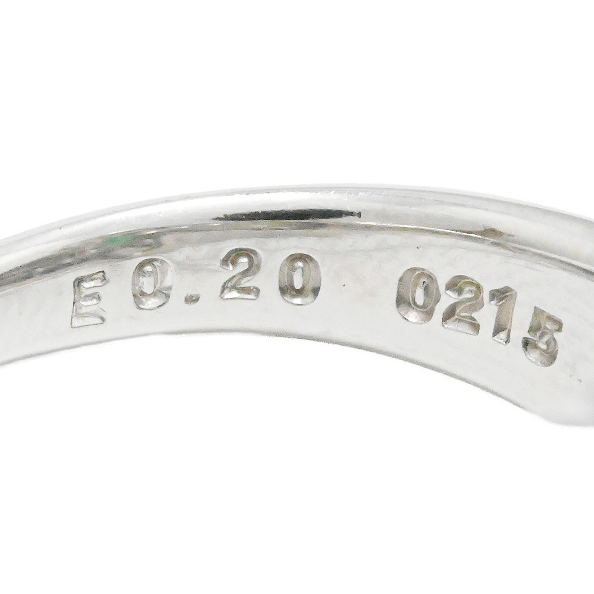 ポーラ POLA PT900 プラチナ ダイヤ0.28ct エメラルド0.20ct リング サイズ10号 レディース  3975