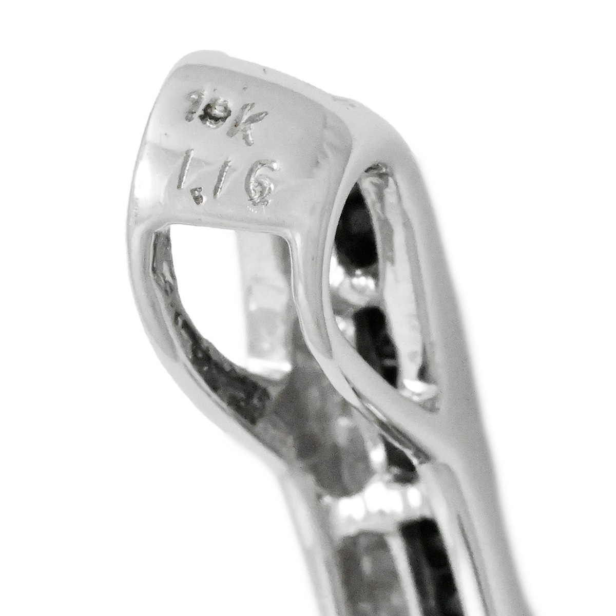 K18WG ホワイトゴールド ダイヤ 1.16ct ブラックダイヤ ペンダント 