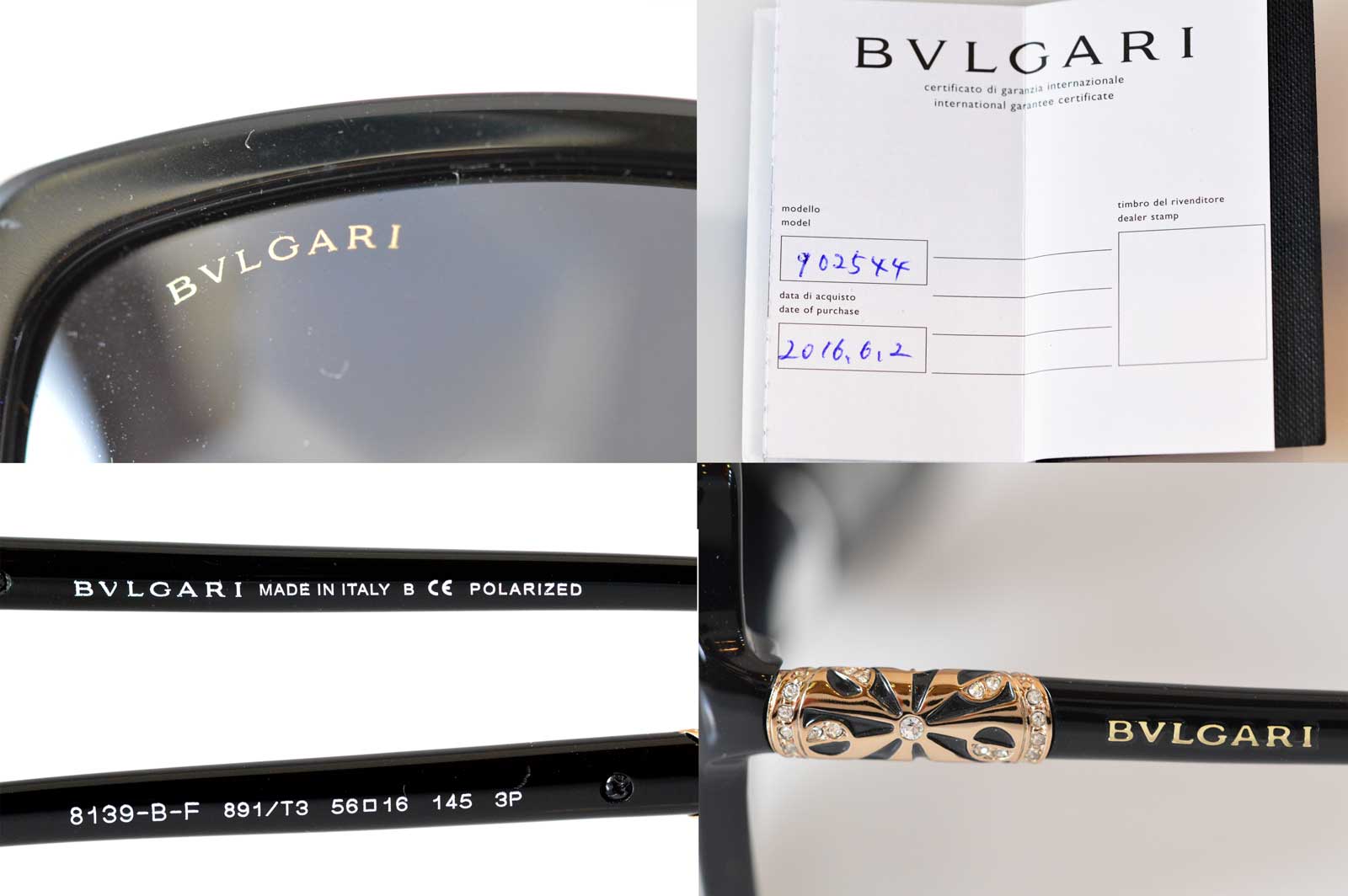 ブルガリ BVLGARI サングラス 8739-B-F 891/T3 フィットモデル 小物 6498