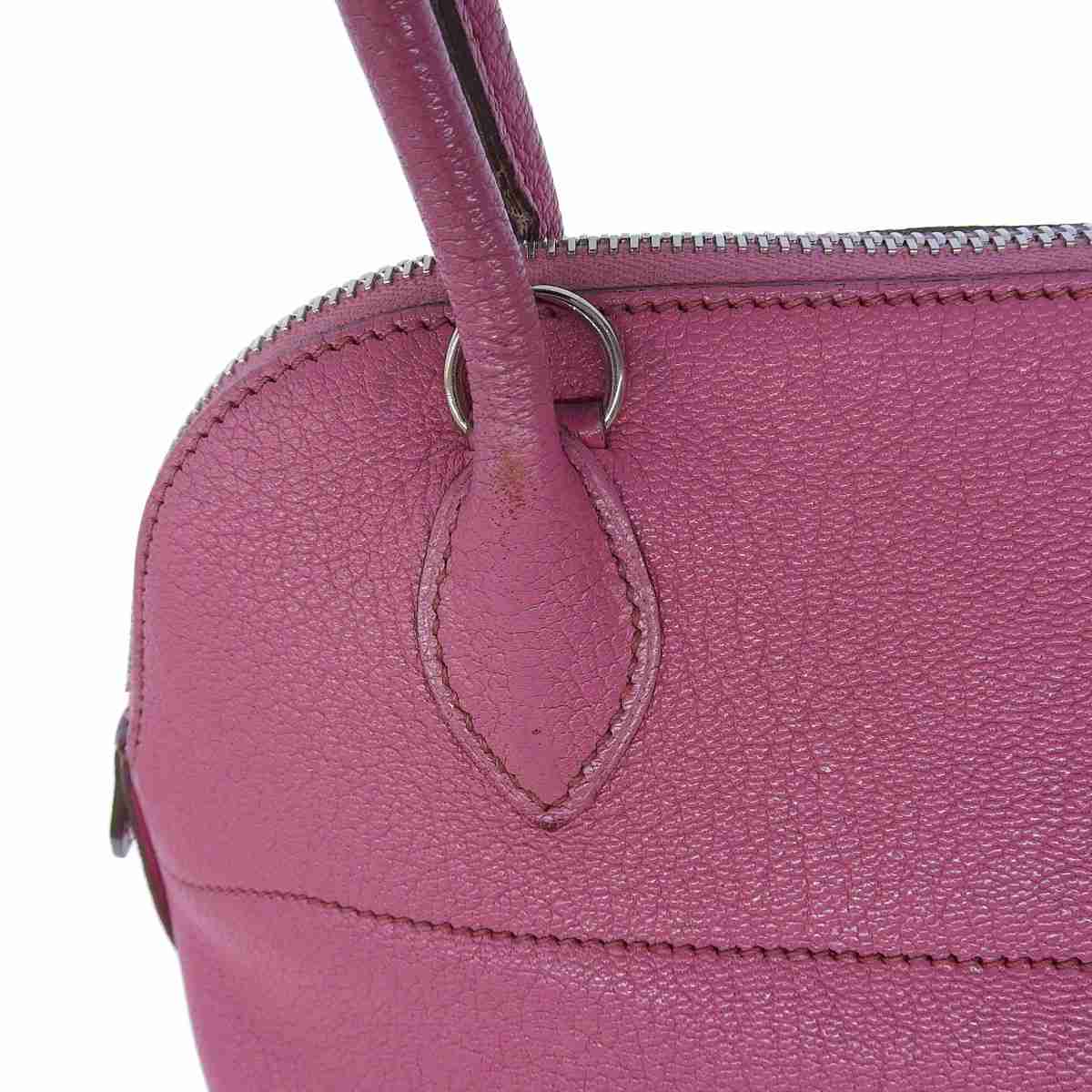 エルメス HERMES ボリード27 ハンドバッグ ショルダーバッグ 2WAY シェーブル ピンク系 レディース □J刻印 8517