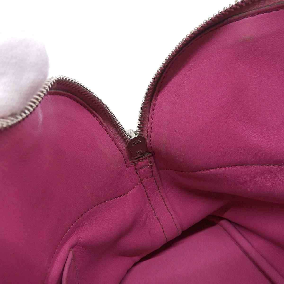 エルメス HERMES ボリード27 ハンドバッグ ショルダーバッグ 2WAY シェーブル ピンク系 レディース □J刻印 8517