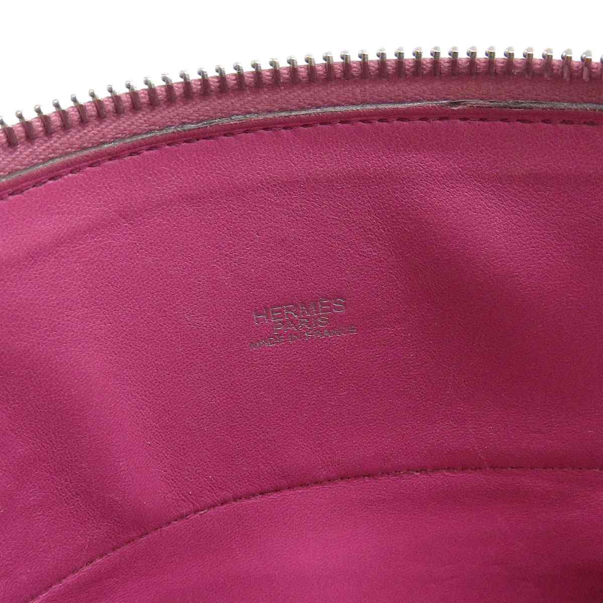 エルメス HERMES ボリード27 ハンドバッグ ショルダーバッグ 2WAY シェーブル ピンク系 レディース □J刻印 8517