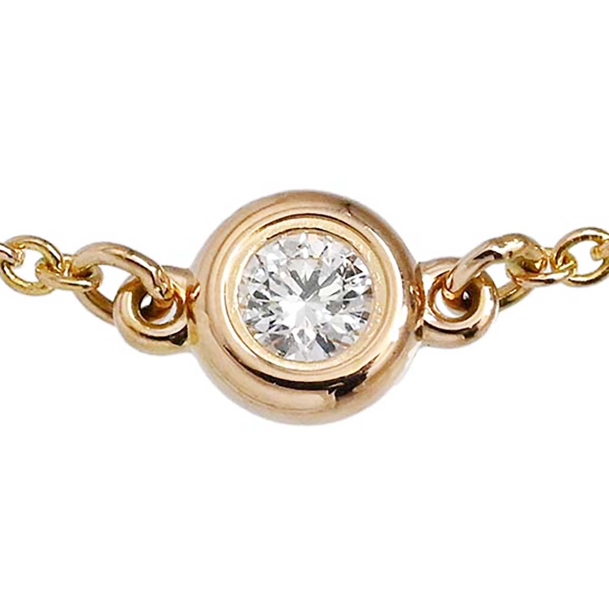 ティファニー TIFFANY & Co. 750PG ピンクゴールド ダイヤ バイザヤード ブレスレット レディース  3554