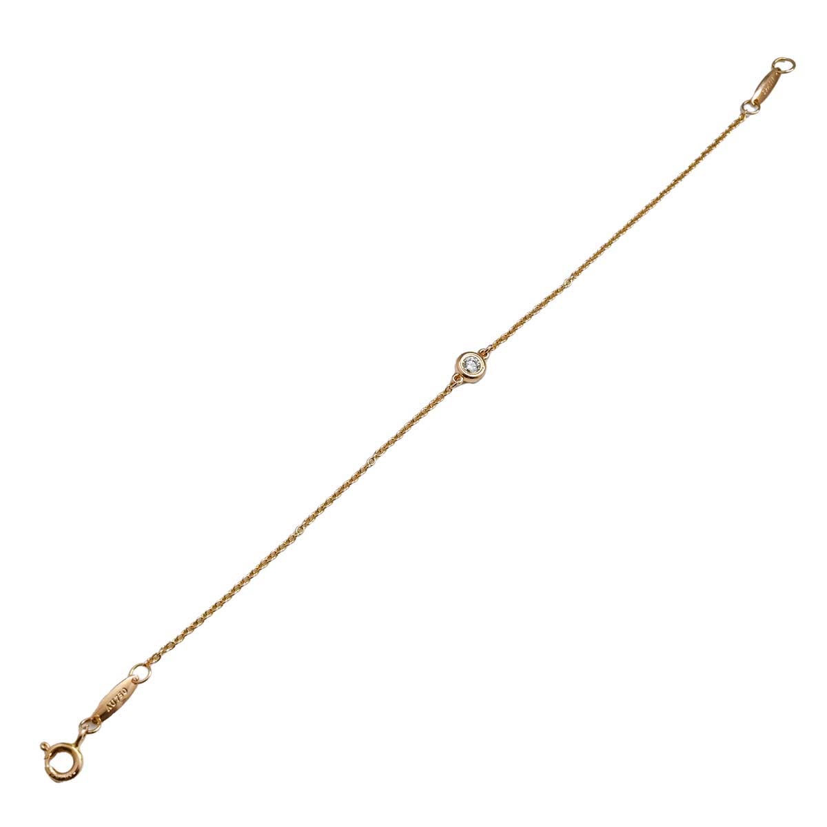 ティファニー TIFFANY & Co. 750PG ピンクゴールド ダイヤ バイザヤード ブレスレット レディース  3554
