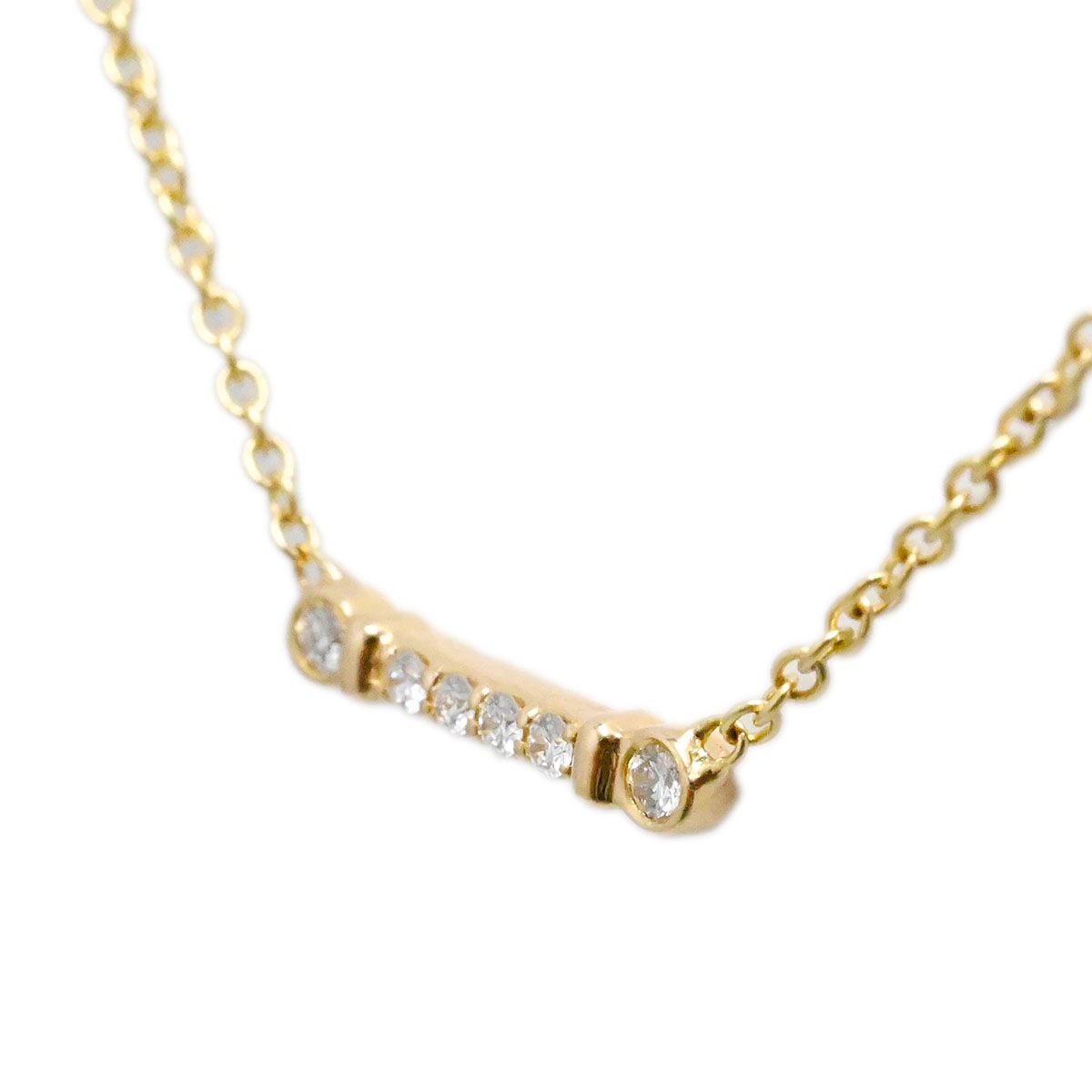 ティファニー TIFFANY & Co. フルール ド リス キーバー 750PG ローズゴールド ピンクゴールド ダイヤ ネックレス レディース  3770