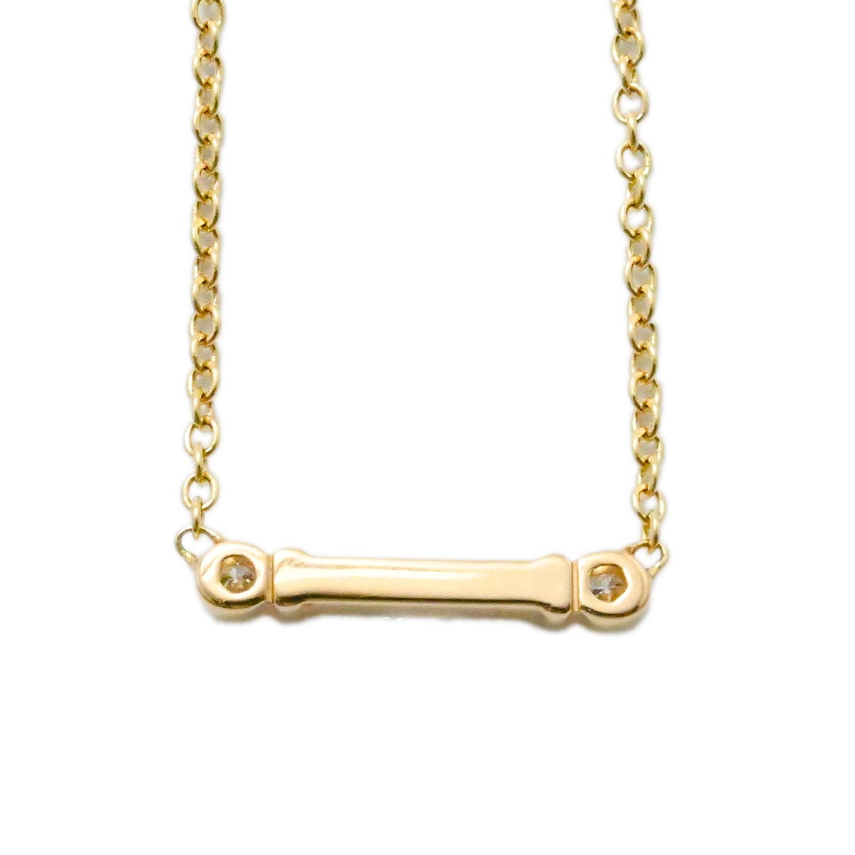 ティファニー TIFFANY & Co. フルール ド リス キーバー 750PG ローズゴールド ピンクゴールド ダイヤ ネックレス レディース  3770