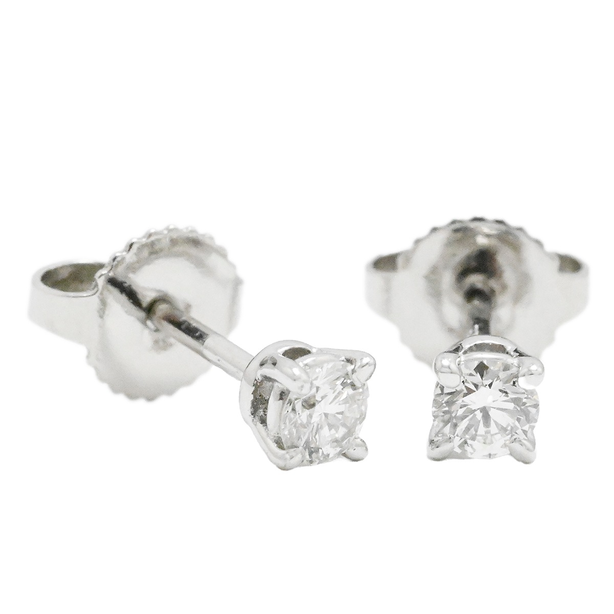 ティファニー TIFFANY&Co. PT950 プラチナダイヤモンド ソリティア スタッド ピアス 一粒ダイヤ レディース メンズ  3976