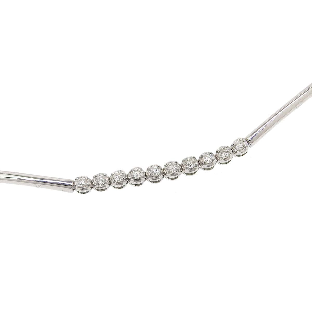 K18WG ホワイトゴールド ダイヤモンド 0.60ct ブレスレット レディース 4785