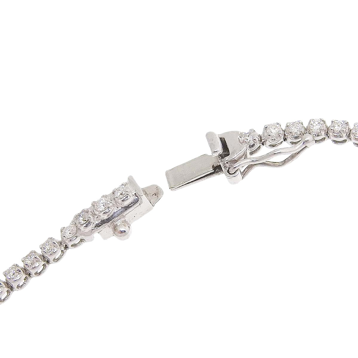 K18WG ホワイトゴールド ダイヤモンド 0.60ct ブレスレット レディース 4785