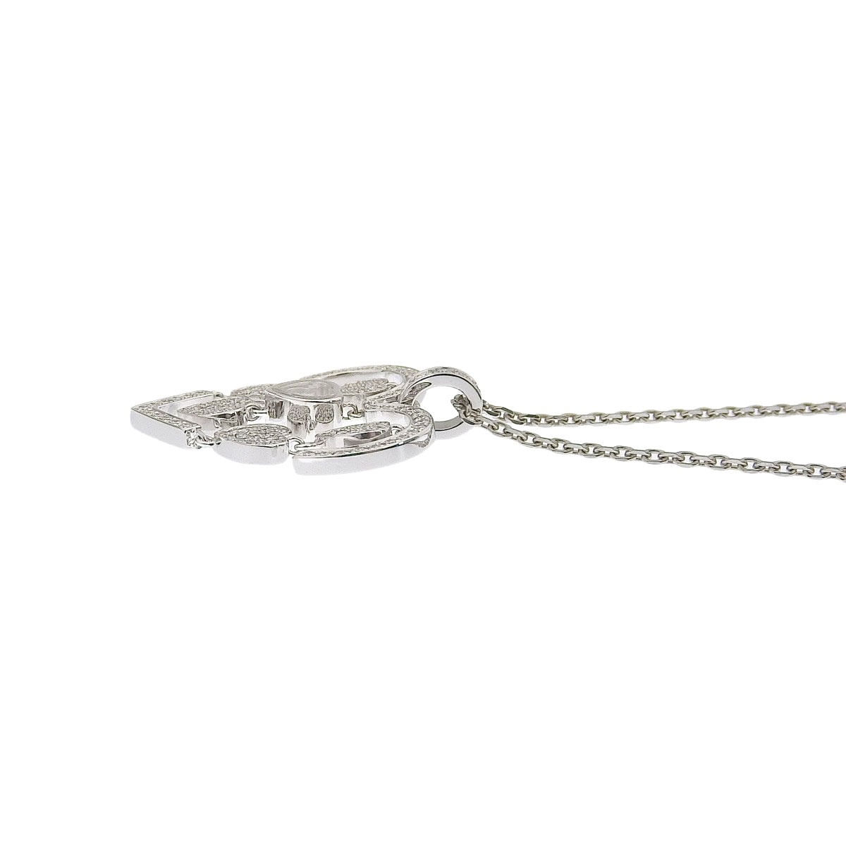 ショパール Chopard ハッピーアモーレ ハート ネックレス 750ＷG ダイヤモンド レディース 8523