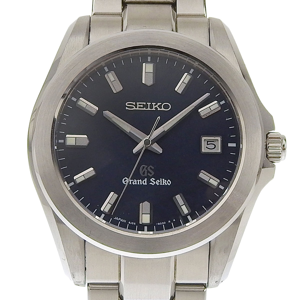 セイコー SEIKO グランドセイコー クォーツ 腕時計 SS ブルー文字盤 メンズ 8J56-8020 SBGF019 8966