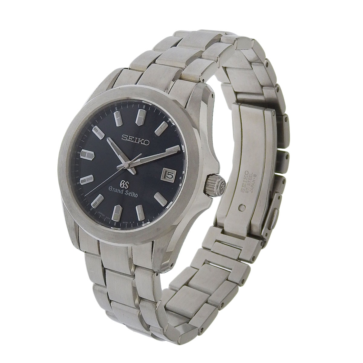 セイコー SEIKO グランドセイコー クォーツ 腕時計 SS ブルー文字盤 メンズ 8J56-8020 SBGF019 8966
