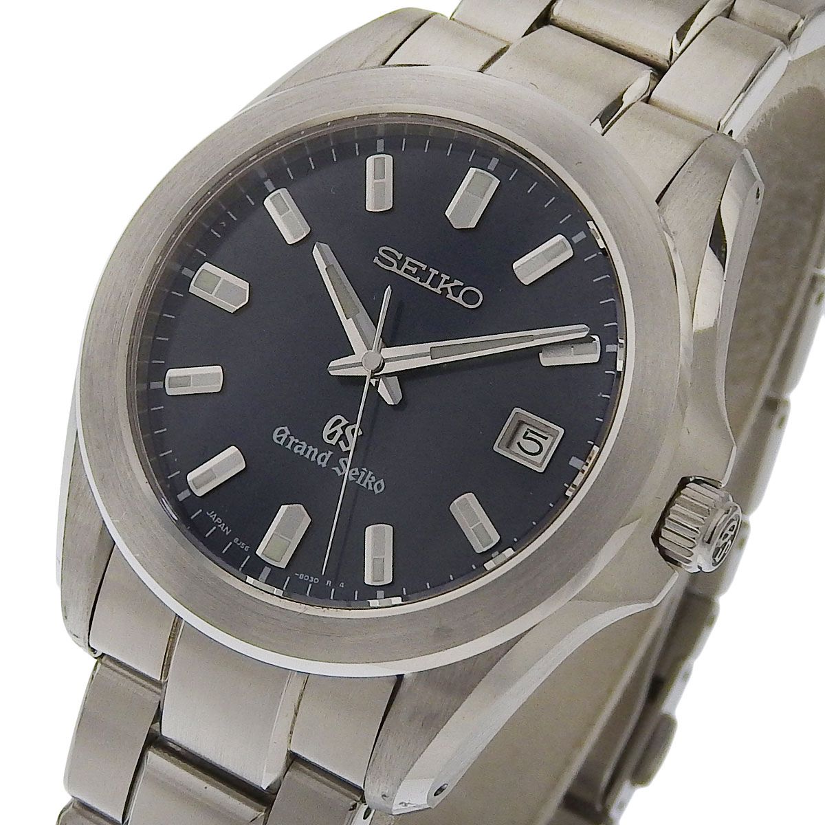 セイコー SEIKO グランドセイコー クォーツ 腕時計 SS ブルー文字盤 メンズ 8J56-8020 SBGF019 8966