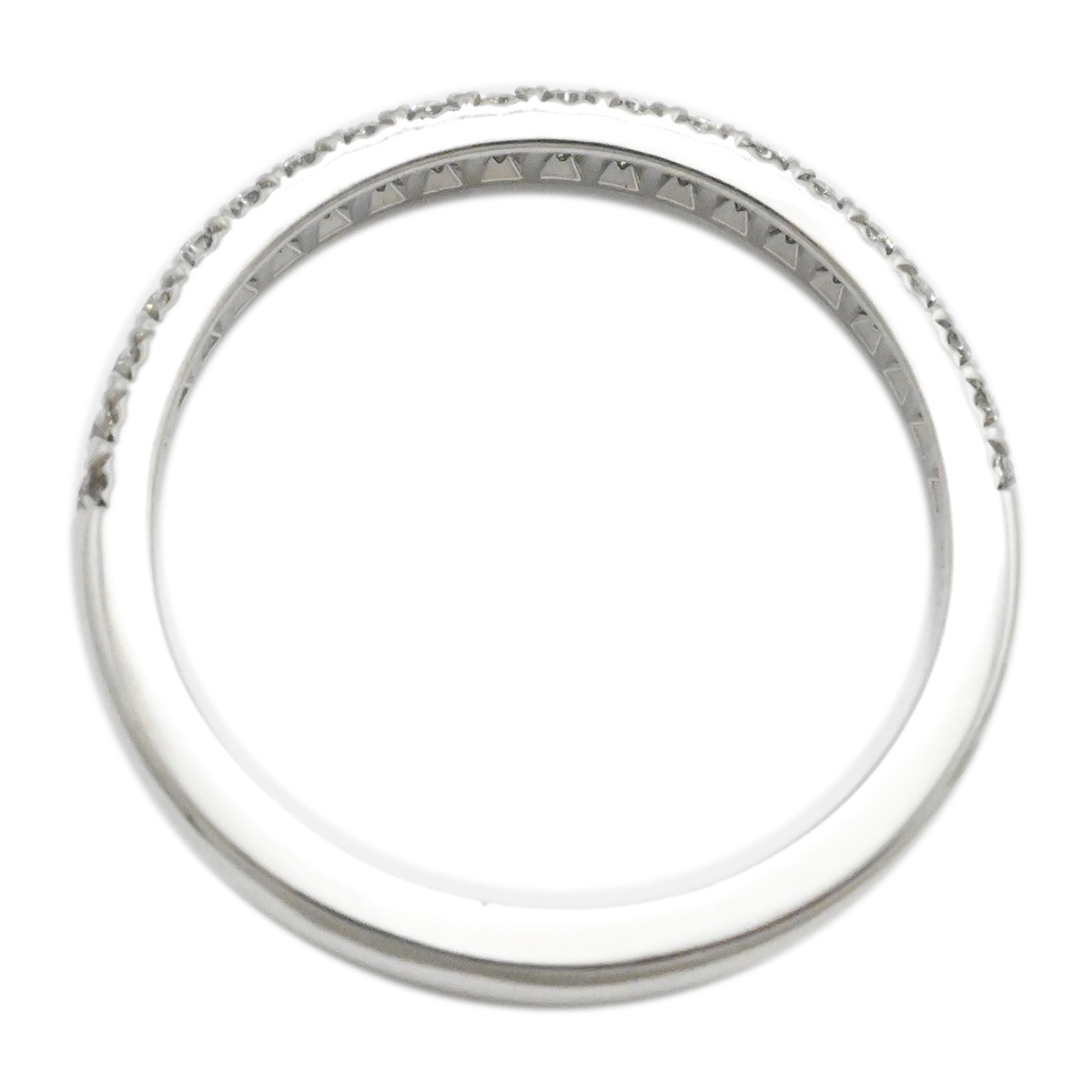 ティファニー TIFFANY & Co. PT950 プラチナ ダイヤモンド ソレスト ハーフダイヤエタニティリング 9号 レディース  3983