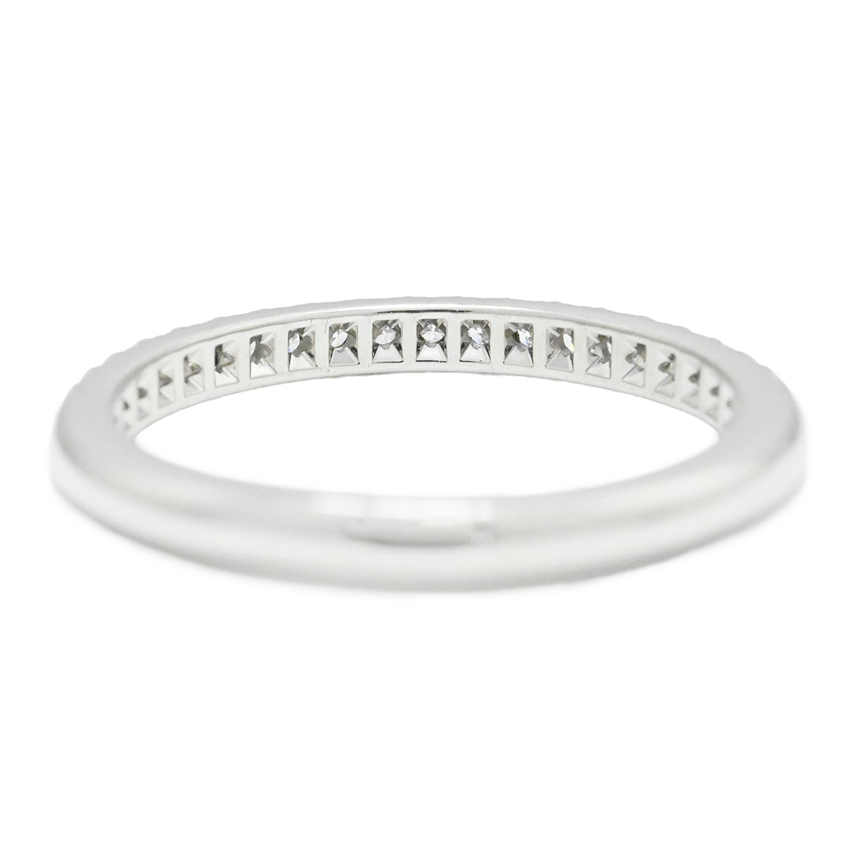 ティファニー TIFFANY & Co. PT950 プラチナ ダイヤモンド ソレスト ハーフダイヤエタニティリング 9号 レディース  3983