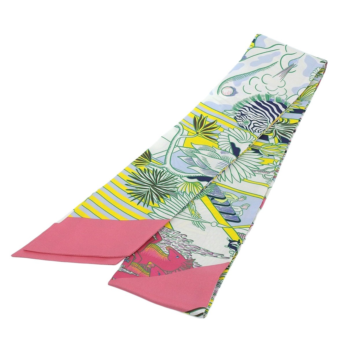 エルメス HERMES アニマポリス ANIMAPOLIS マキシツイリー シルク マルチカラー レディース  4006