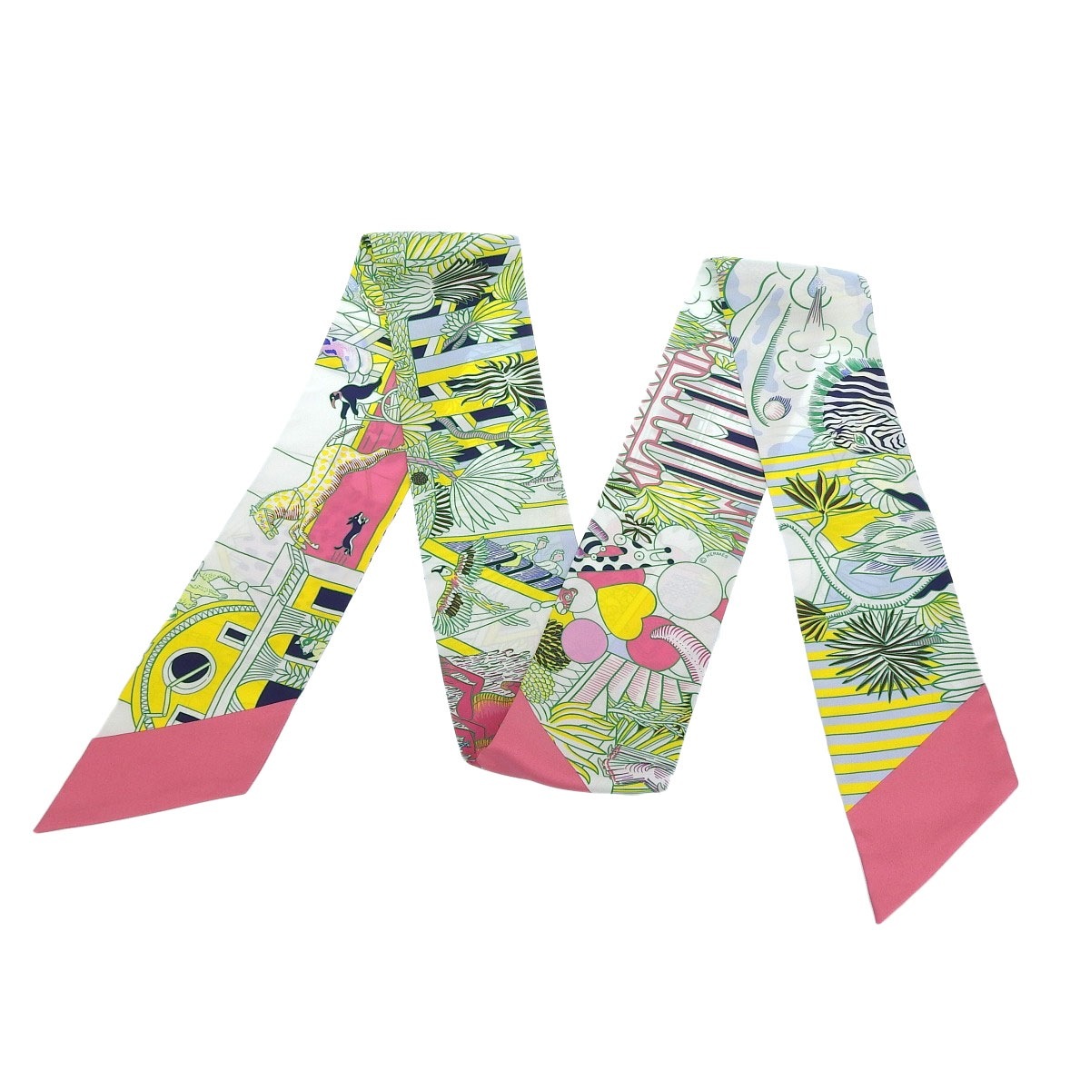 エルメス HERMES アニマポリス ANIMAPOLIS マキシツイリー シルク マルチカラー レディース  4006