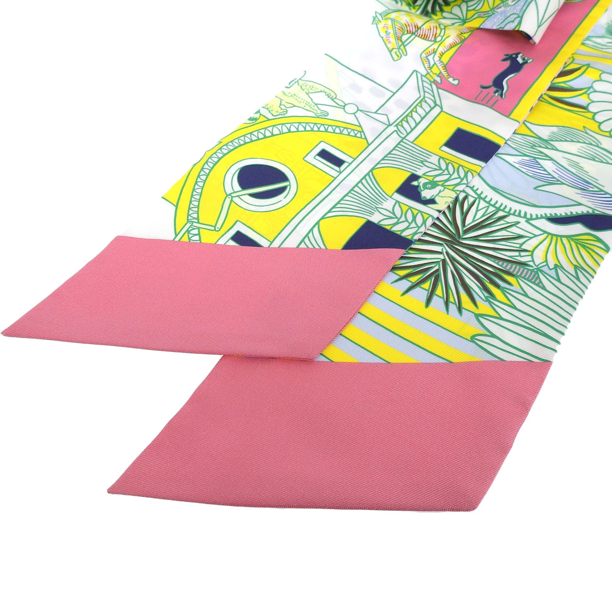 エルメス HERMES アニマポリス ANIMAPOLIS マキシツイリー シルク マルチカラー レディース  4006