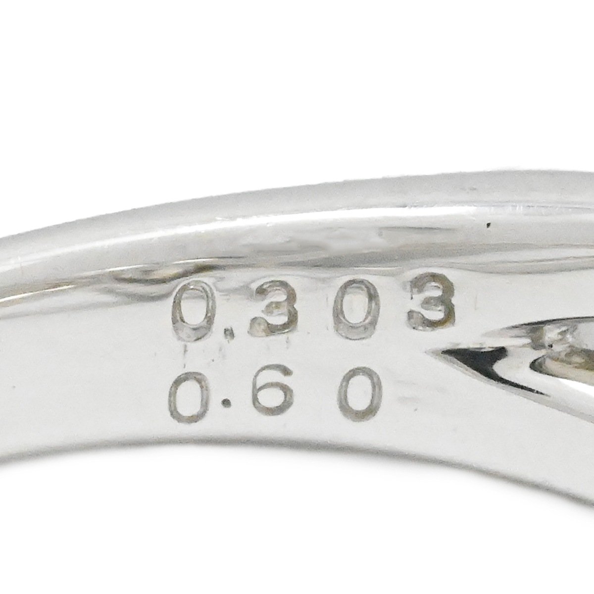 ポンテヴェッキオ Ponte Vecchio P/V K18WG ホワイトゴールド ダイヤ0.303ct 0.60ct ハートモチーフリング 10号 レディース  3984