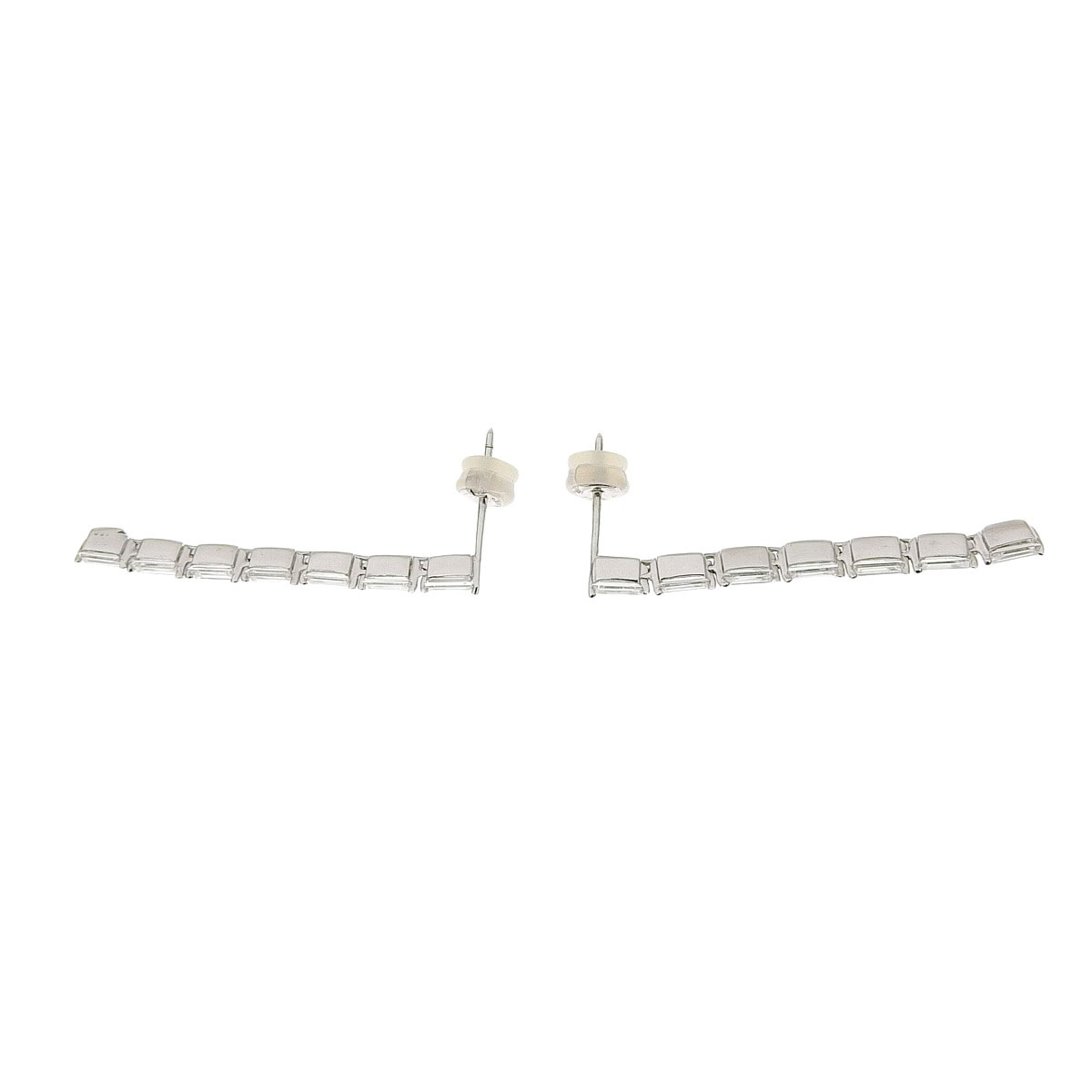 K18ＷG ホワイトゴールド ダイヤモンド 1.05ct ピアス レディース 8252