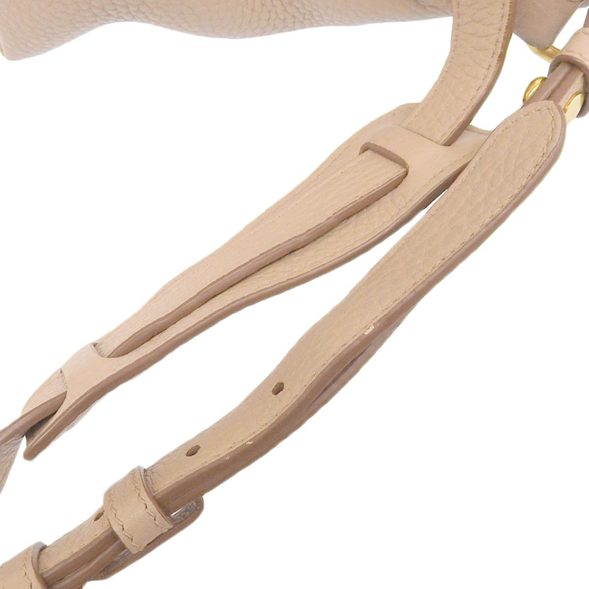 プラダ PRADA 2way ハンドバッグ ショルダーバッグ VIT.DAINO レザー CAMMEO ベージュ系 ゴールド金具 レディース 1BA111 4272