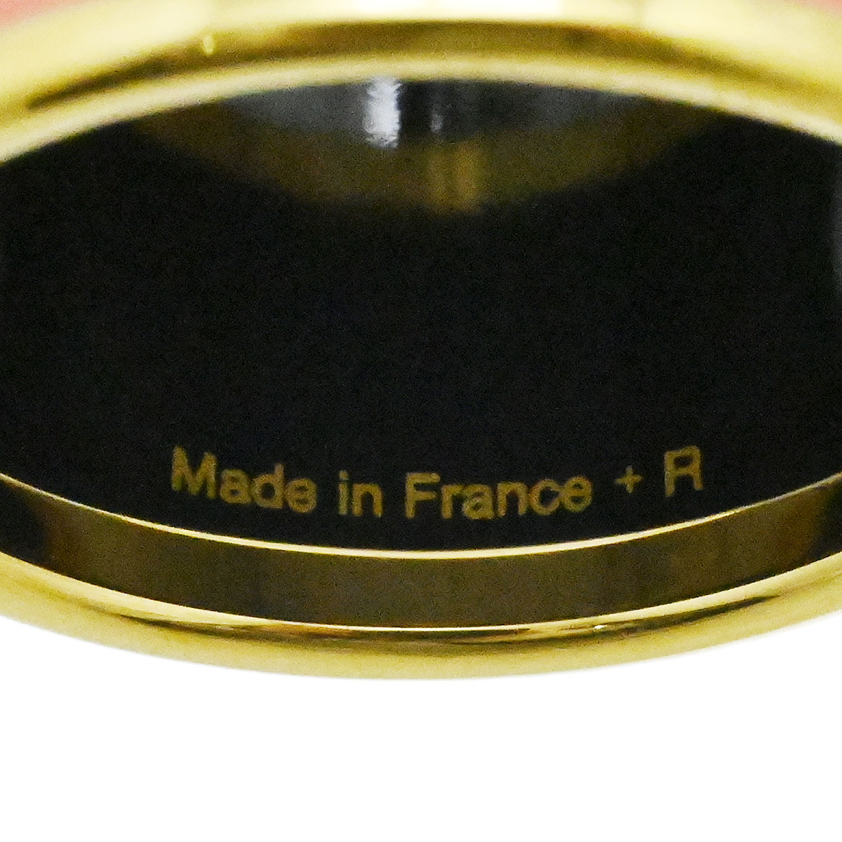 エルメス HERMES スカーフリング コリエドシアン COLLIRRS DE CHIENS ピンク メタル エナメル  3748