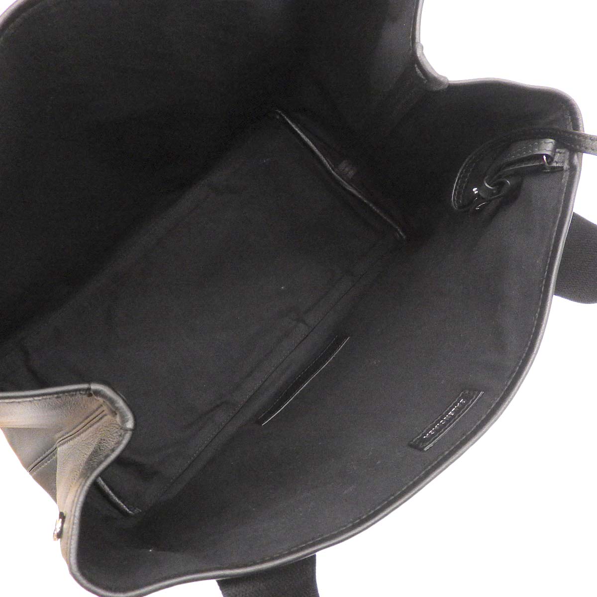 バレンシアガ BALENCIAGA ネイビーカバS トートバッグ ハンドバッグ パンチングロゴ レザー ブラック レディース 339933 4273