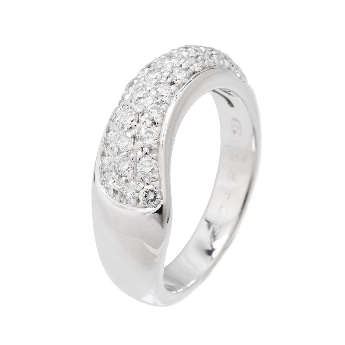 ショーメ CHAUMET 750WG ホワイトゴールド ダイヤ ヴェニス リング 9.5号 レディース  3574