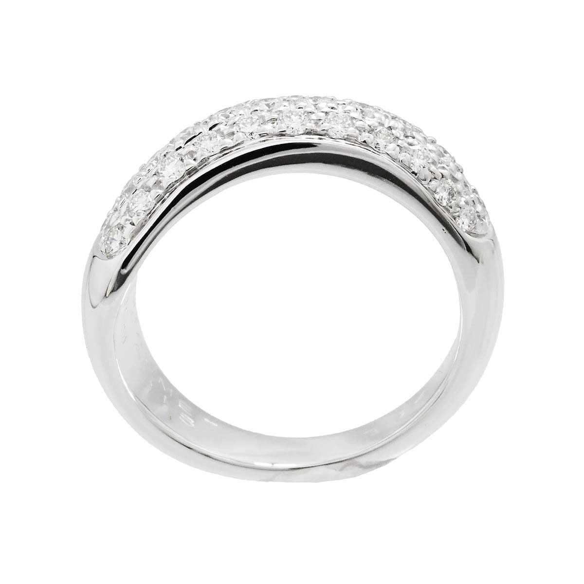 ショーメ CHAUMET 750WG ホワイトゴールド ダイヤ ヴェニス リング 9.5号 レディース  3574