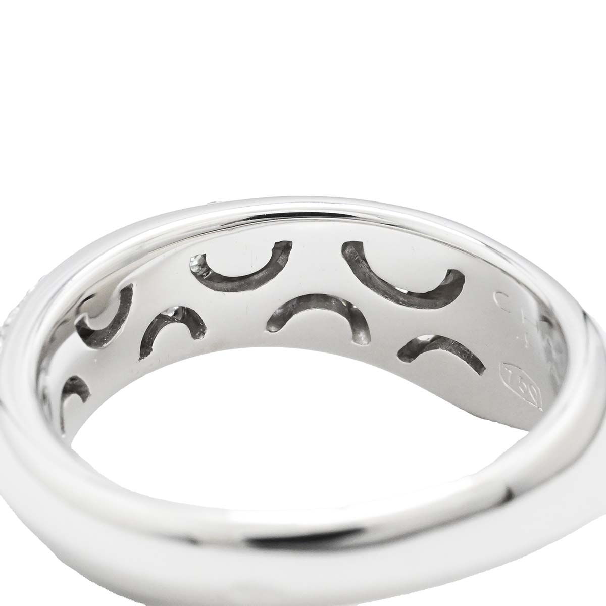 ショーメ CHAUMET 750WG ホワイトゴールド ダイヤ ヴェニス リング 9.5号 レディース  3574