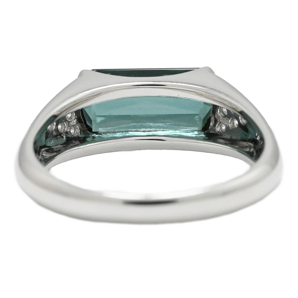 タサキ TASAKI Pt900 トルマリン2.58ct ダイヤ0.08ct プラチナ リング サイズ15号 レディース  3933