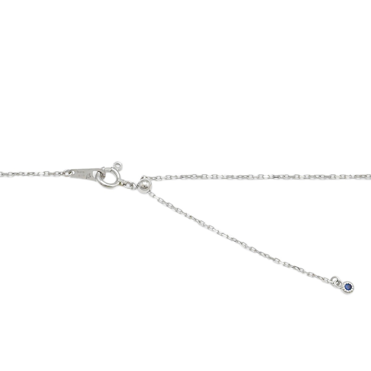 セイレーンアズール Sirena Azzurro Pt900/850 ダイヤ0.52ct 0.02ct ムーンネックレス レディース  3980