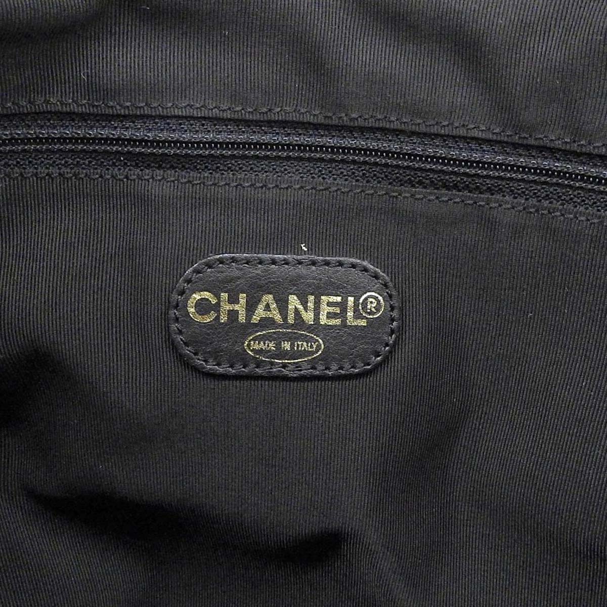 シャネル CHANEL ココマーク トート バッグ レザー ブラック レディース メンズ 男女兼用 4274