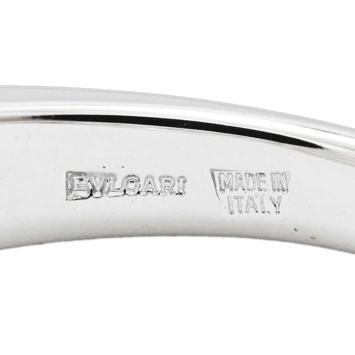 ブルガリ BVLGARI 750WG ホワイトゴールド ダイヤ ビーゼロワン B-zero1 エレメント リング 12号 レディース  3575