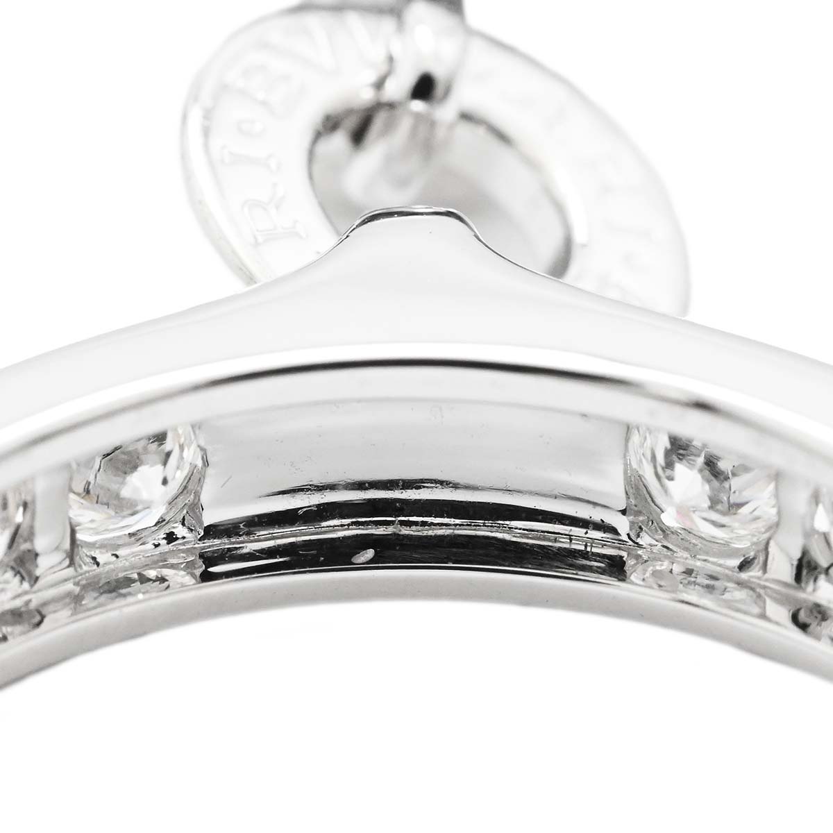 ブルガリ BVLGARI 750WG ホワイトゴールド ダイヤ ビーゼロワン B-zero1 エレメント リング 12号 レディース  3575