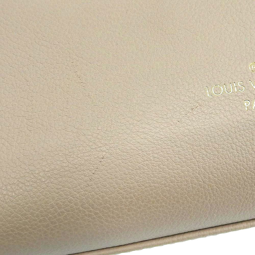 ルイヴィトン LOUIS VUITTON オンマイサイドPM 2WAY ハンドバッグ ショルダー 斜め掛け レザー モノグラム グレージュ レディース M57729 4661